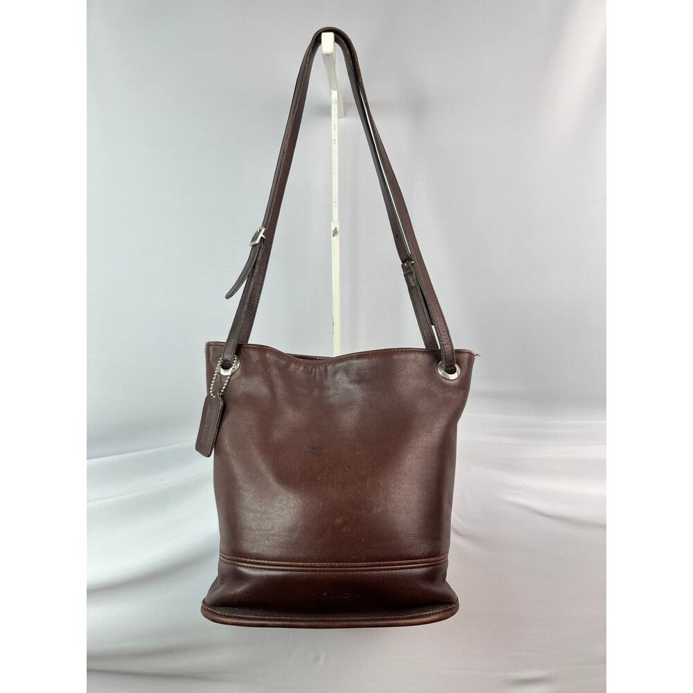 Rare 1998 Vintage Coach Westport Shoulder Bucket Bag Mahogany Brown Leather - Picture 6 of 16